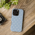Blue Heart Pattern Magnetic Impact-Resistant Phone Case