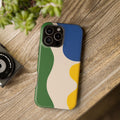 Abstract Color Block Magnetic Phone Case — Impact-Resistant MagSafe-Compatible