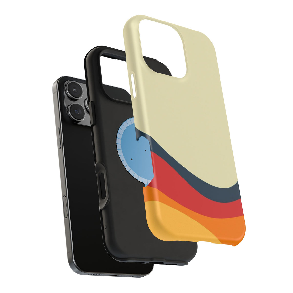 Retro Wave Magnetic Impact-Resistant Phone Case