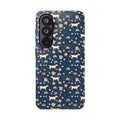 Dachshund Rainbows Tough Phone Case — Cute Floral Wiener Dog Protective Cover